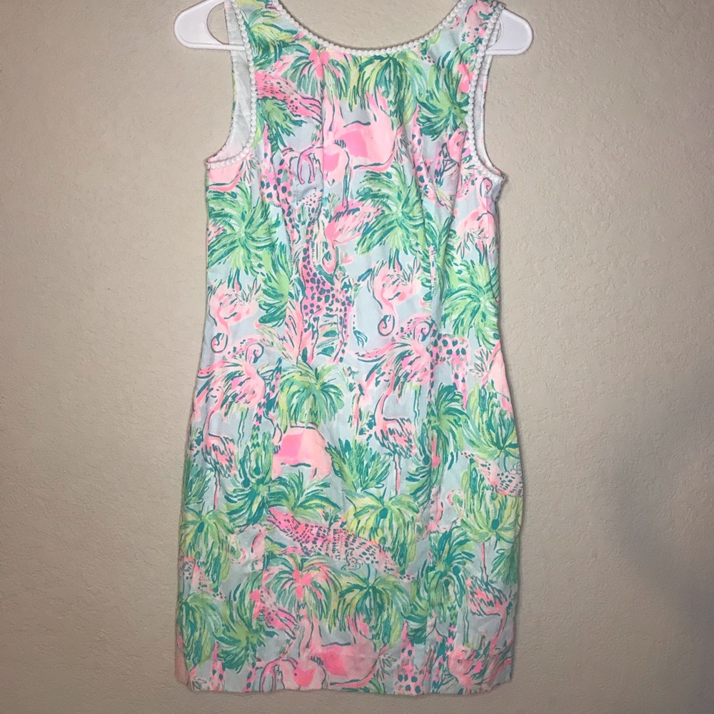 NWT Lily Pulitzer Dress Flamingo Size 0 $214 XS S